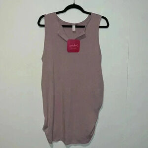 NWT Isabel Maternity by Ingrid & Isabel Ribbed Henley Tank P27
